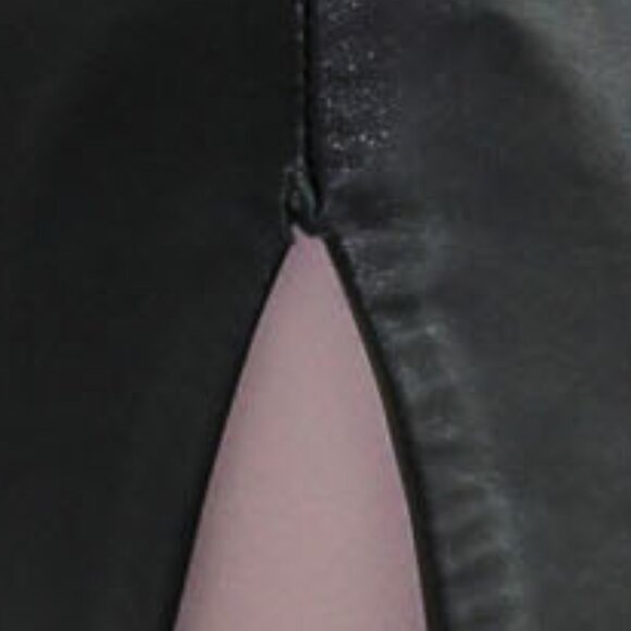 Nicholas Black High Waisted Leather Pencil Skirt Formal Evening Side Slit Skirt - Picture 4 of 5